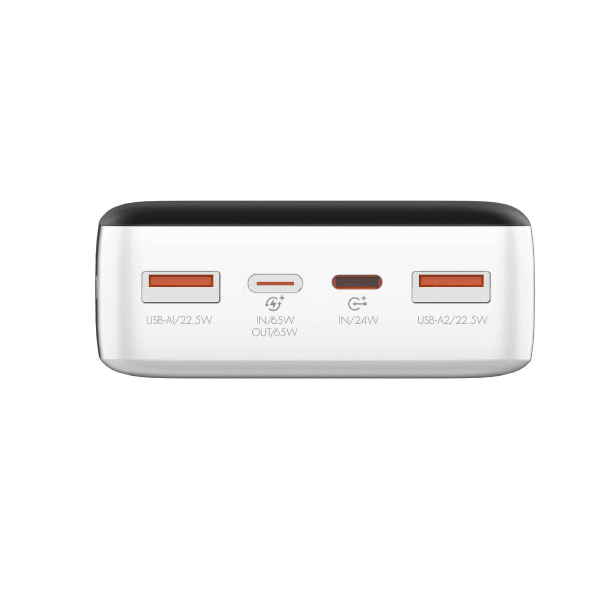 LDNIO Fast Charging Power Bank - 65W / 20000mAh / USB-A / USB-C / Black/White