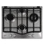 Ariston 4 Burners Built-in Gas Hob, 60cm, PCN 641 T/IX/A - Silver