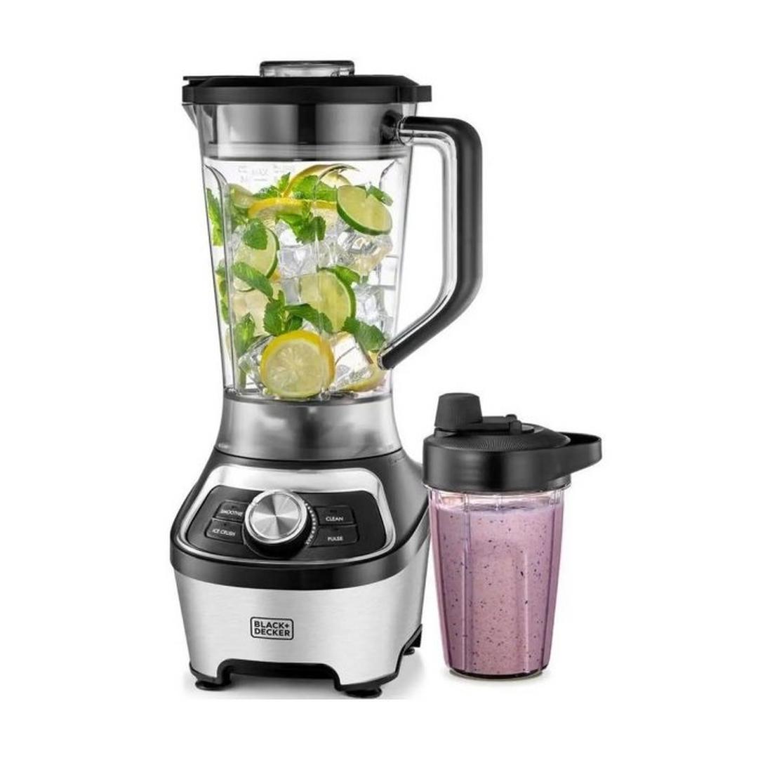 Black+Decker Stainless Steel Blender - 1200W / 1.85L / Black