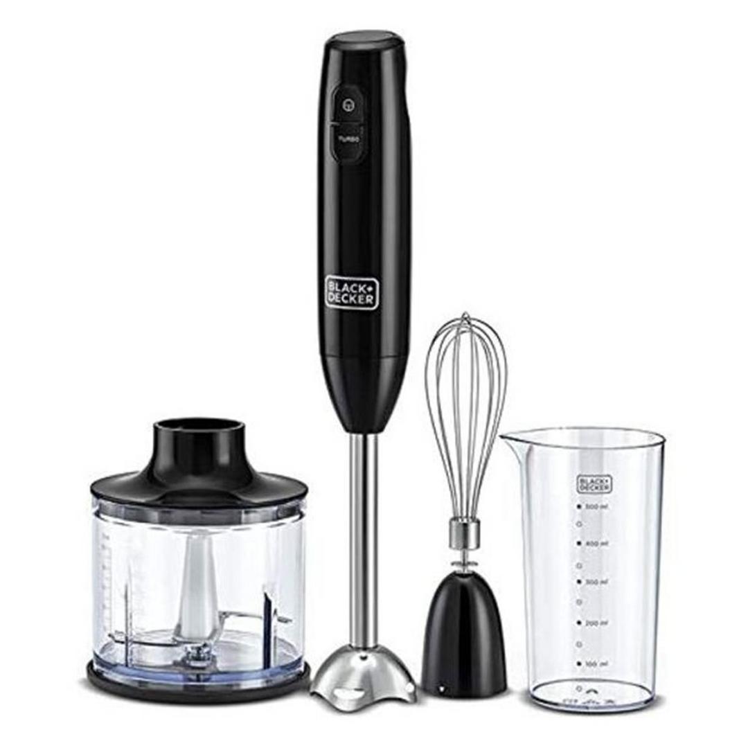 Black+Decker Hand Blender with Chopper - 600W / 600ml / Black