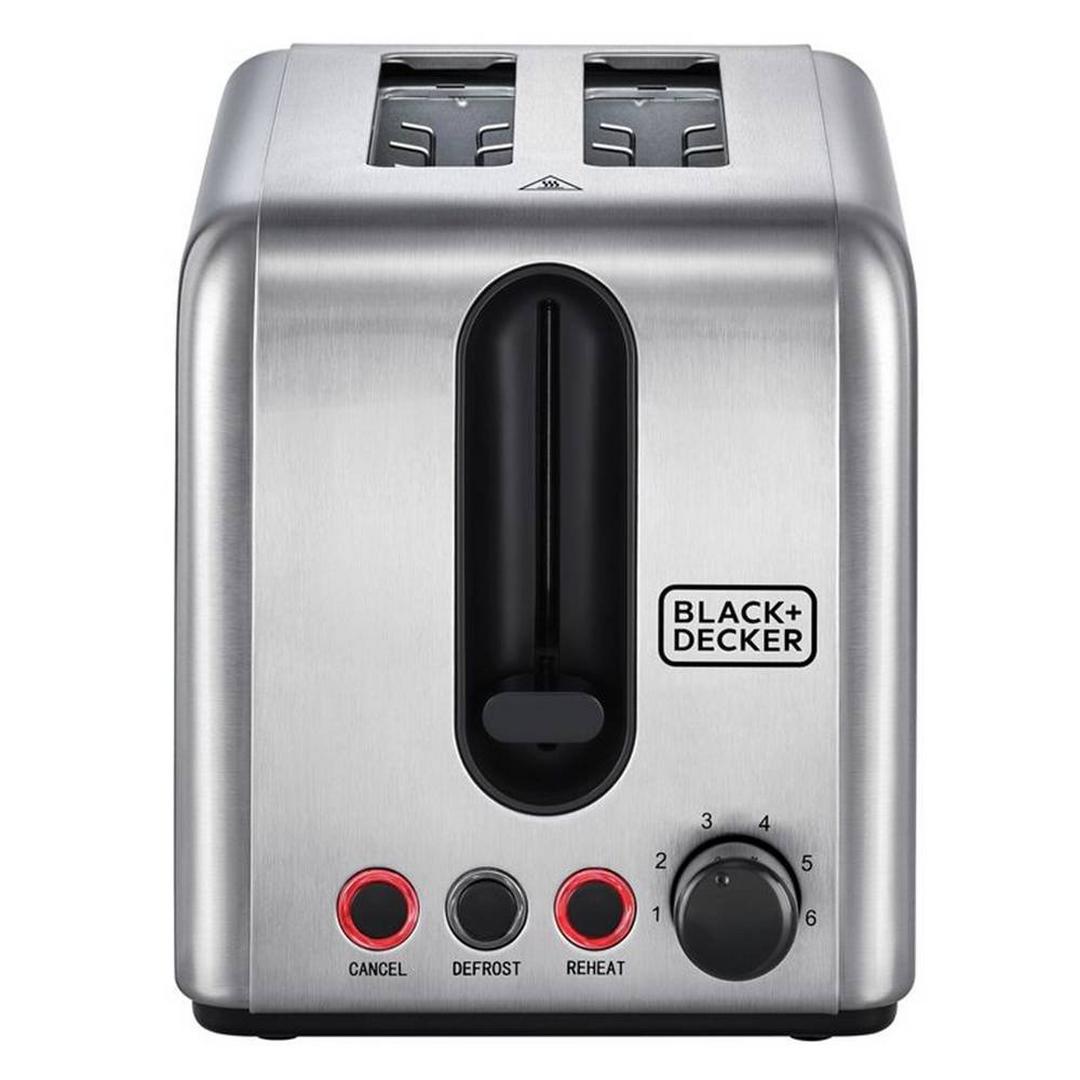 Black+Decker Stainless Steel Toaster - 1050W / 2slots