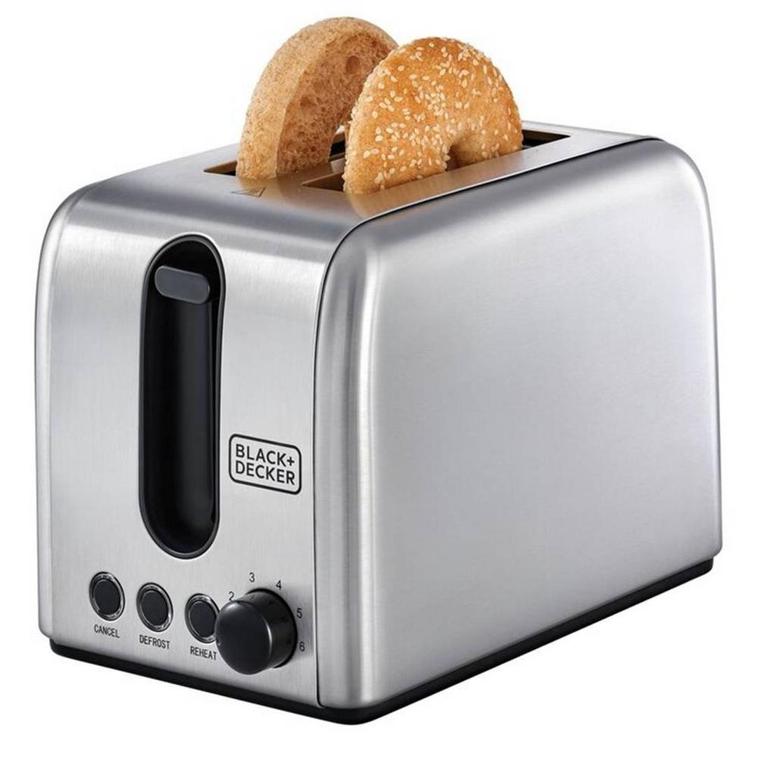 Black+Decker Stainless Steel Toaster - 1050W / 2slots
