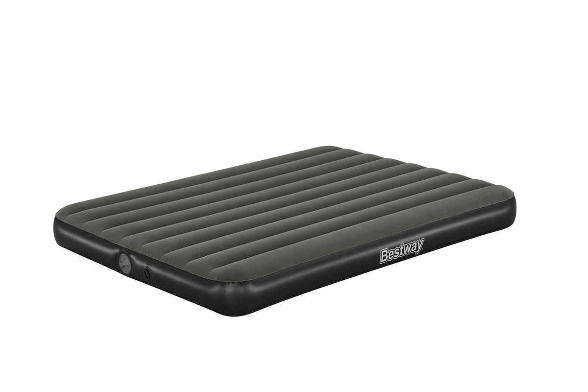 Bestway 2.03m x 1.52m x 25cm tritech air mattress queen built-in rechargeable pump (air mattress, repair patch,usb charging cable, with built-in rechargeable pump)
