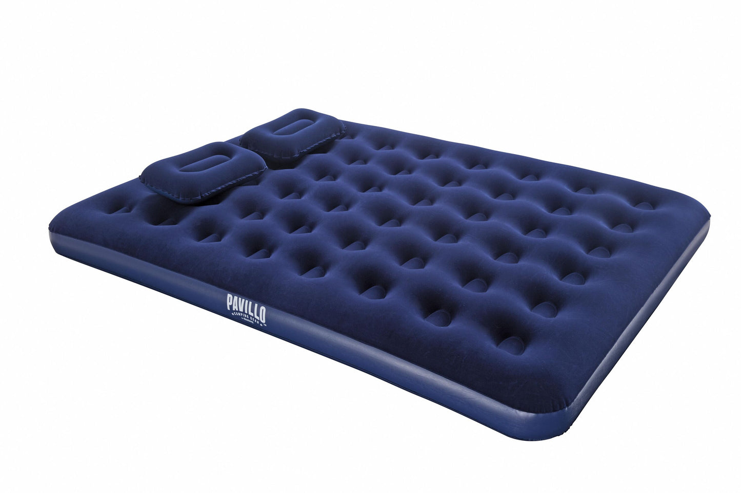 Bestway 2.03m x 1.52m x 22cm air mattress queen manual hand pump (air mattress, two pillows, repair patch, with air hammer-inflation pump)
