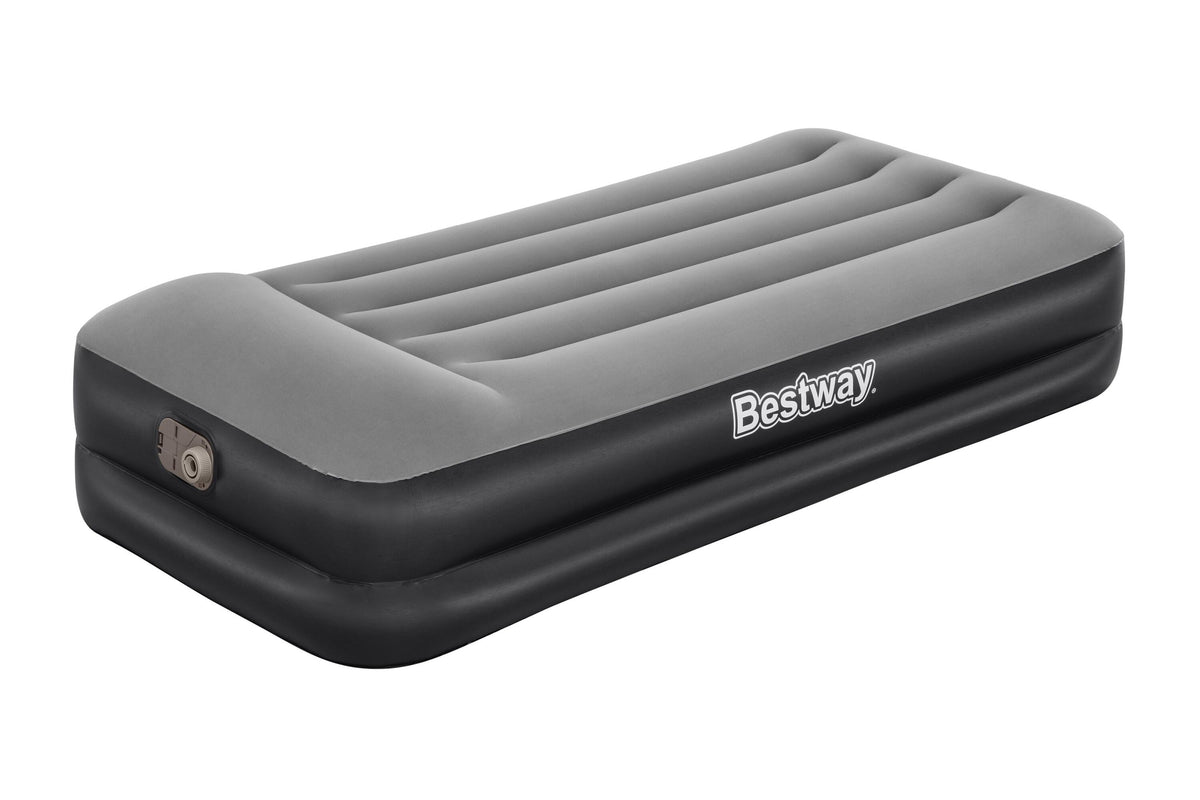 Bestway 1.91m x 97cm x 46cm tritech air mattress twin built-in ac pump (air mattress, travel bag, repair patch, with built-in pump(220v~240v))