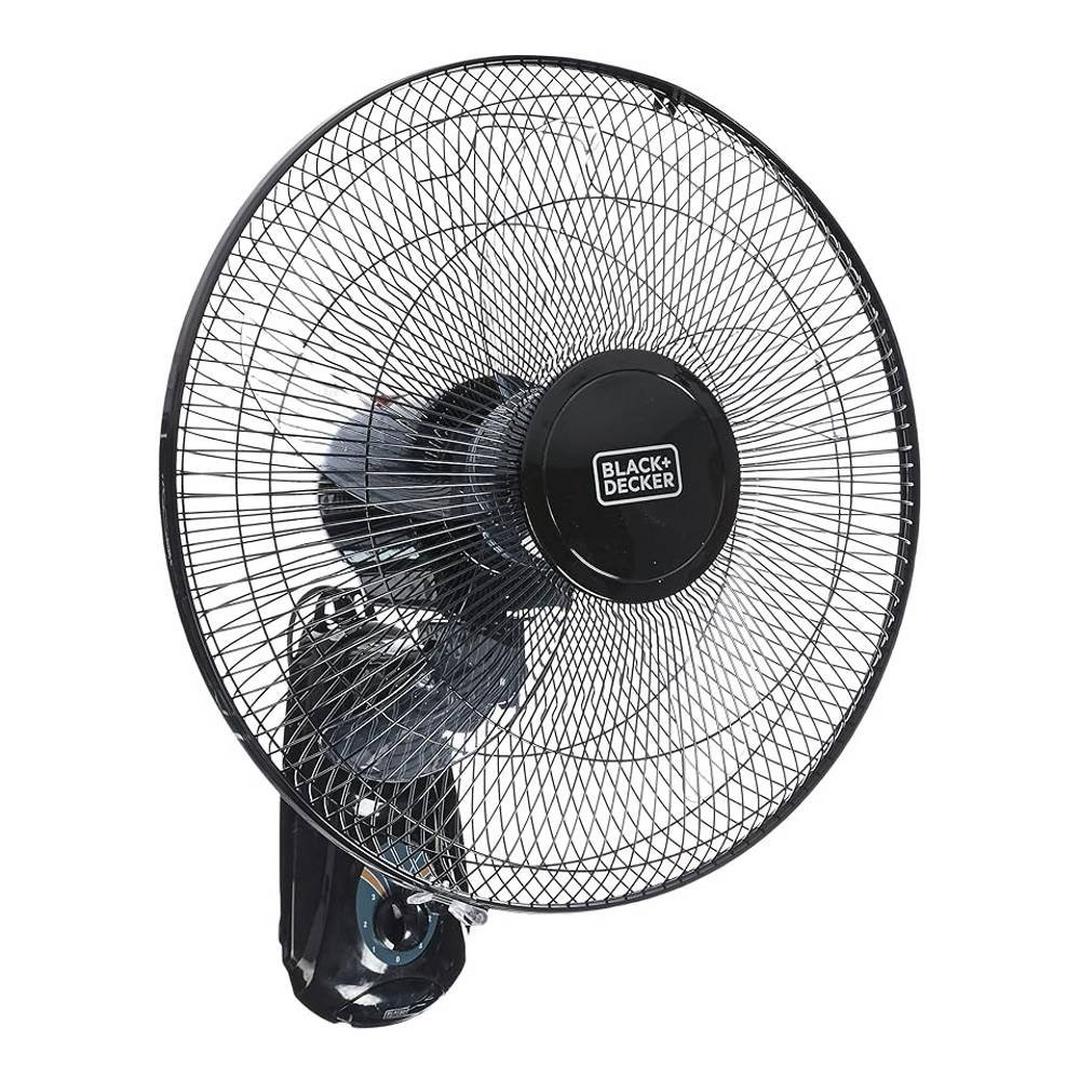Black+Decker Wall Fan - 55W /16-Inch / Black