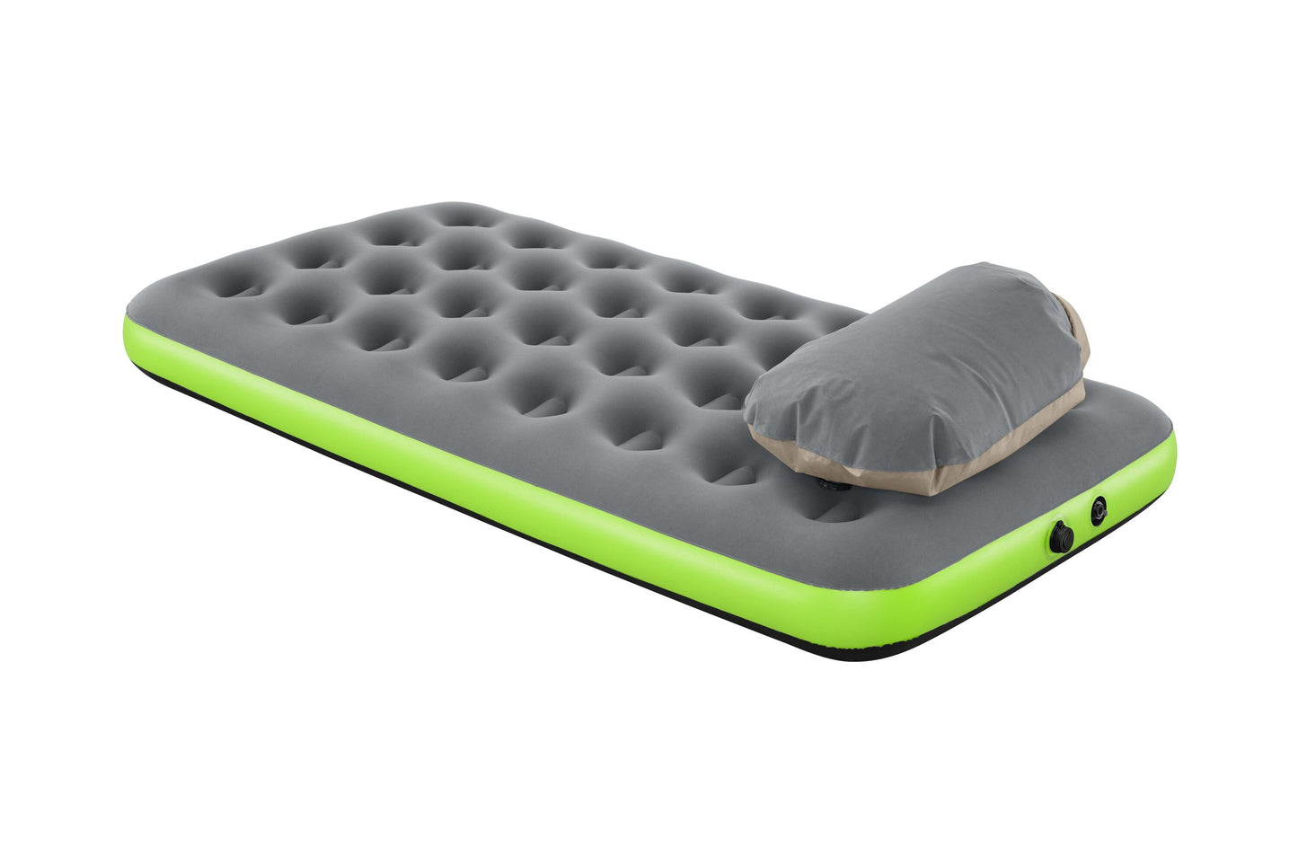 Bestway 1.88m x 99cm x 22cm roll & relax air mattress twin (contents:air mattress, repair patch, pocket bag)
