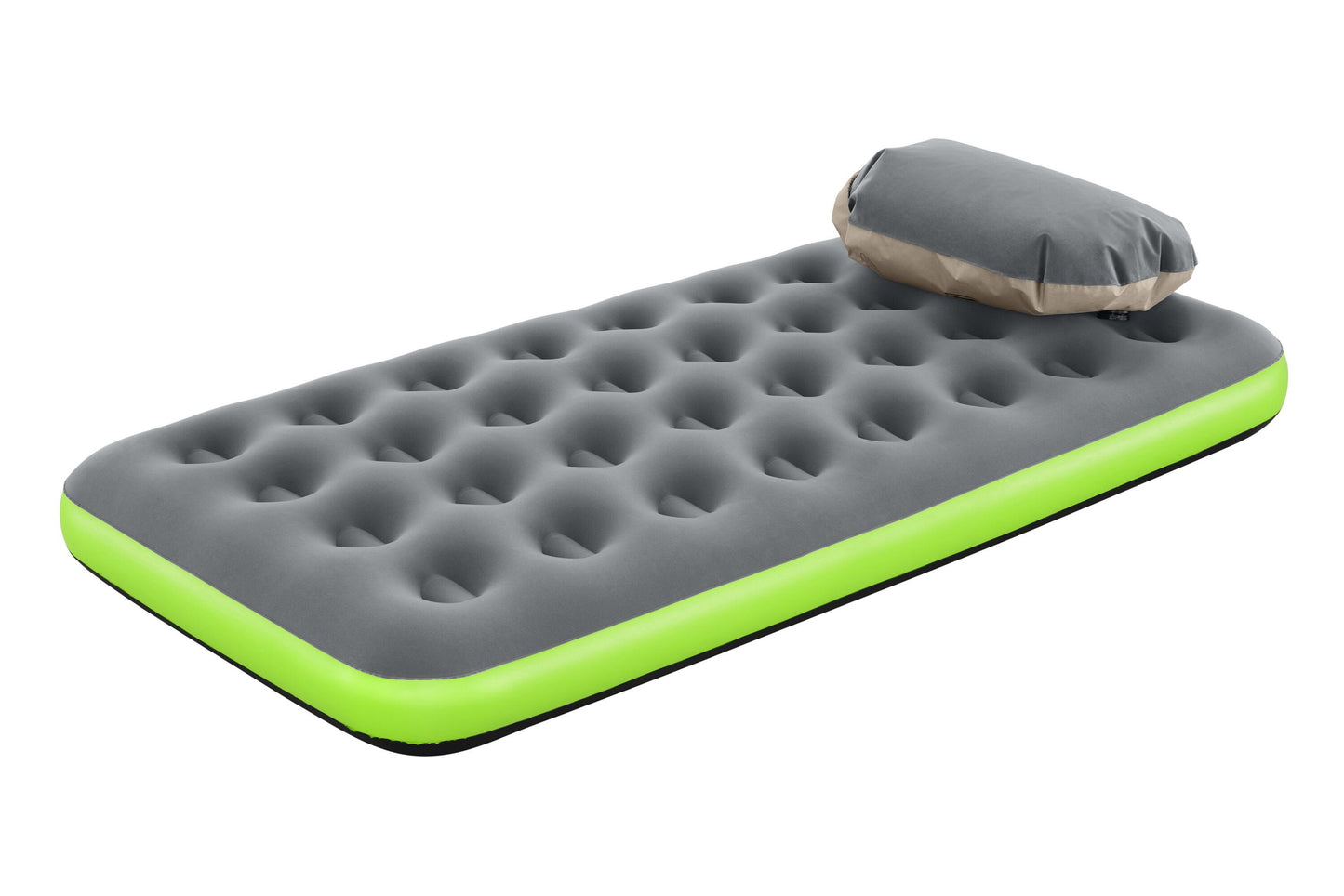 Bestway 1.88m x 99cm x 22cm roll & relax air mattress twin (contents:air mattress, repair patch, pocket bag)