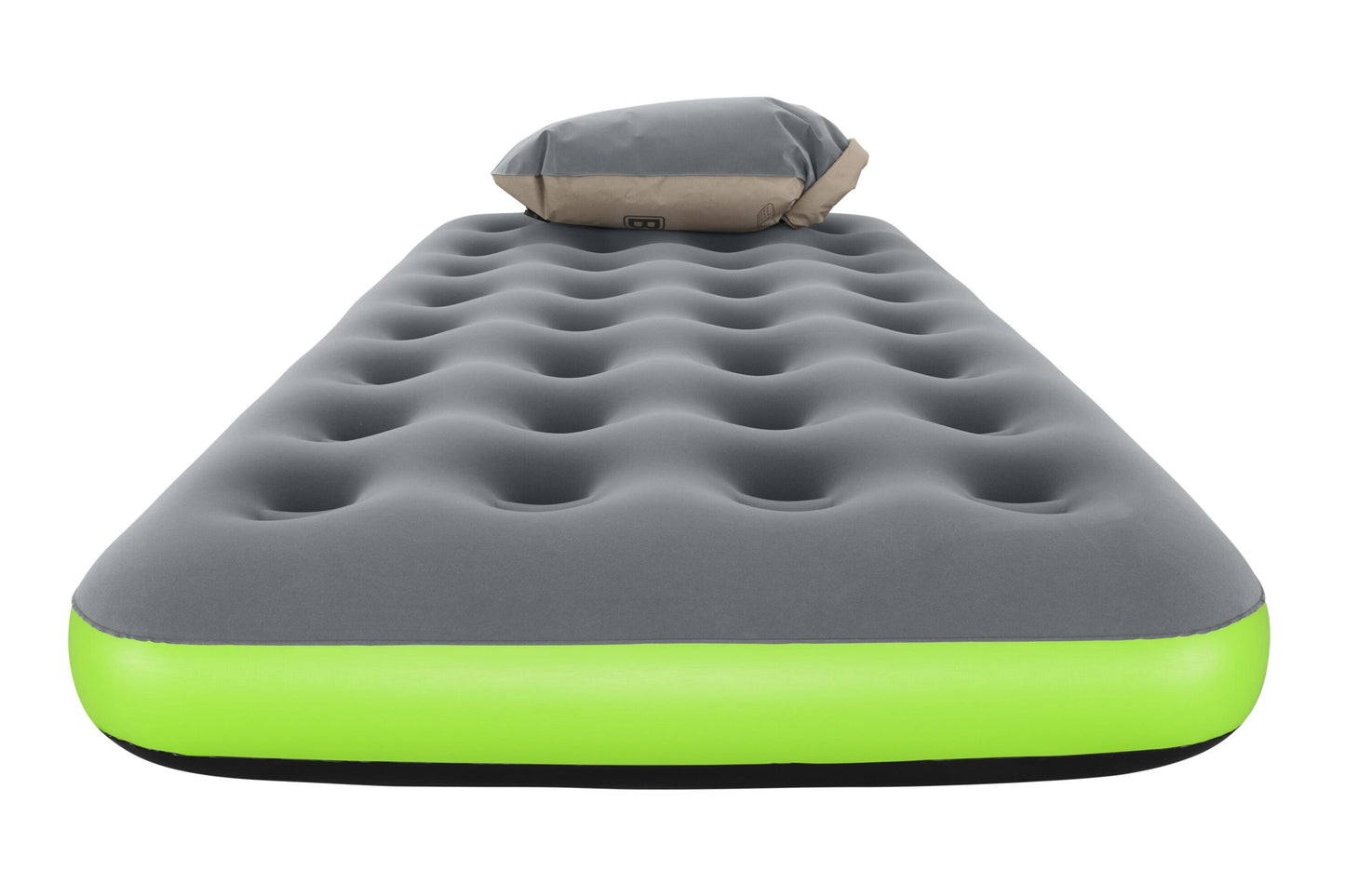 Bestway 1.88m x 99cm x 22cm roll & relax air mattress twin (contents:air mattress, repair patch, pocket bag)