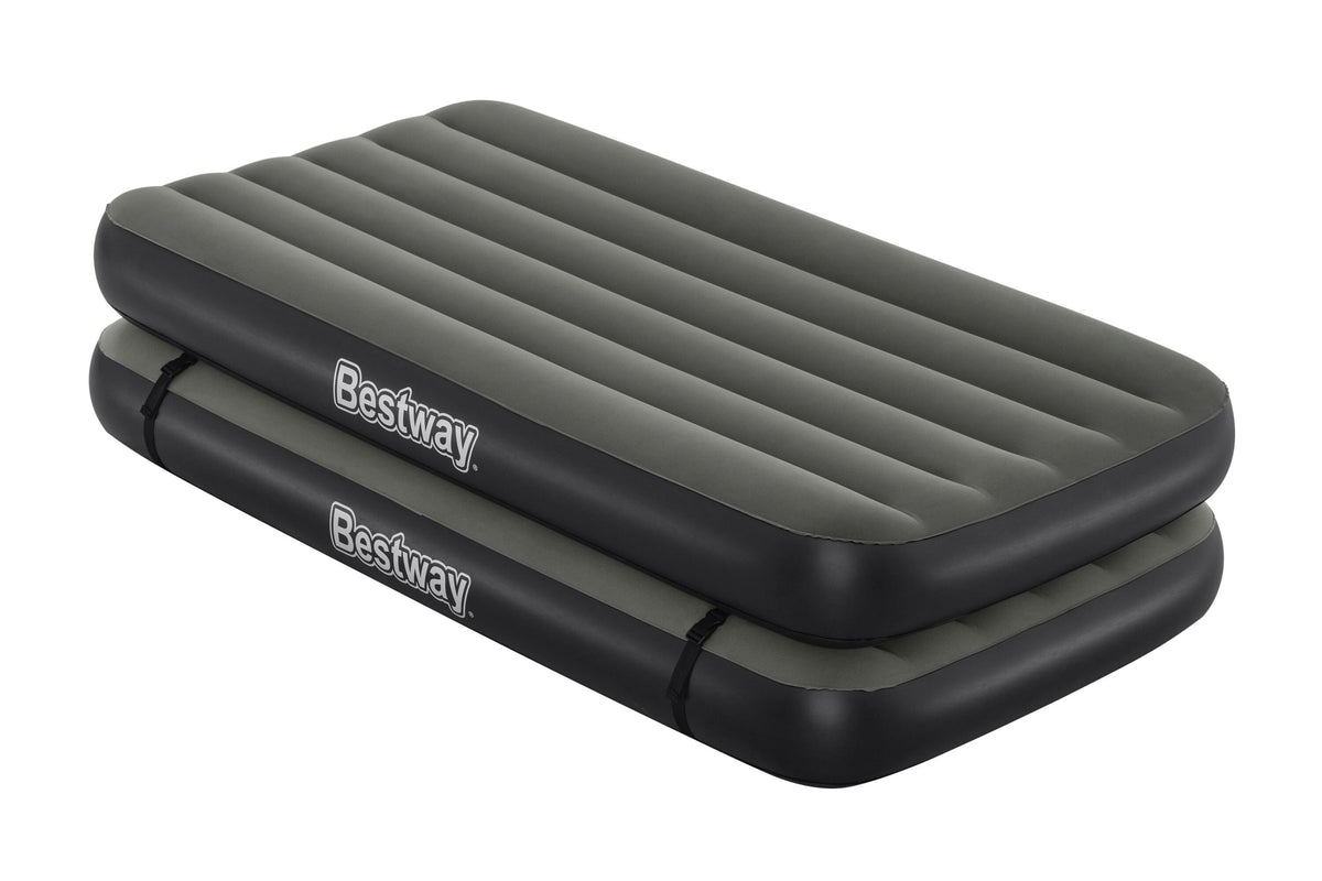Bestway 1.88M X 99Cm X 25Cm Tritech Connect And Rest 3-In-1 Air Mattress Twin/King (Contents:Air Mattress, Repair Patch)