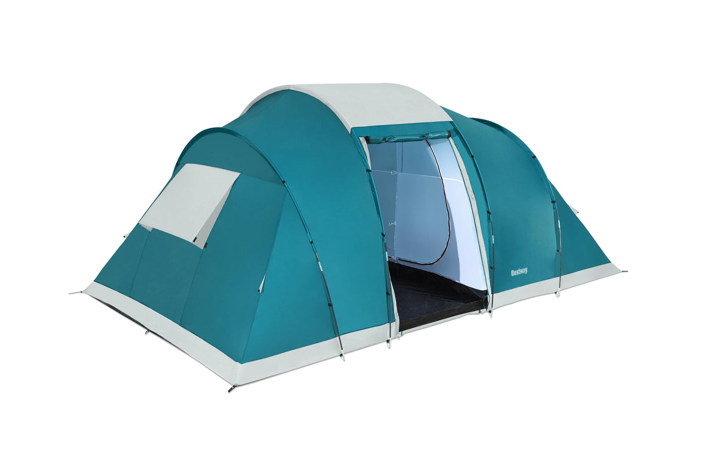 Bestway 16'1" x 9'2" x 6'7"/4.90m x 2.80m x 2.00m family ground 6 tent (contents:tent,carry bag, thirty-two pegs, two layers, 3000mmh2o)