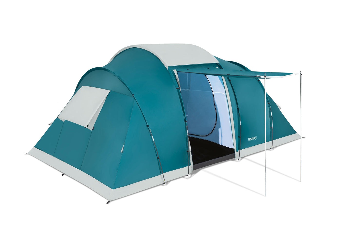 Bestway 16'1" x 9'2" x 6'7"/4.90m x 2.80m x 2.00m family ground 6 tent (contents:tent,carry bag, thirty-two pegs, two layers, 3000mmh2o)