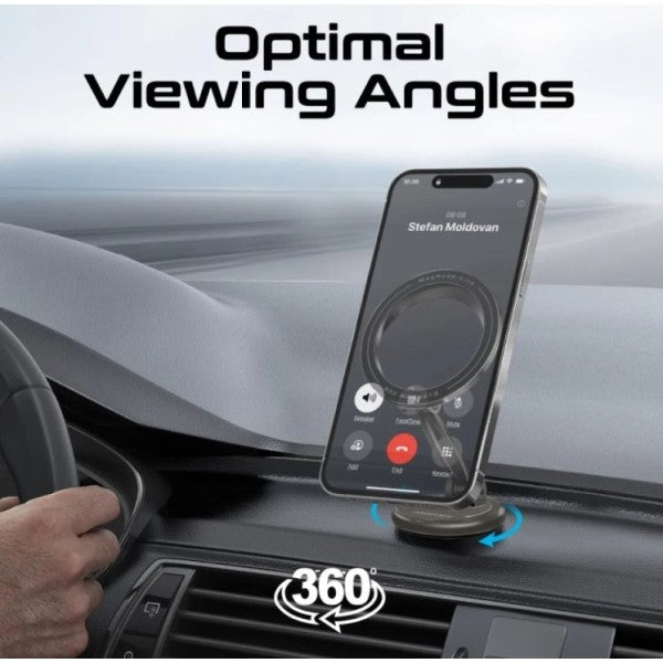 Promate 360° Cradleless MagSafe Compatible Smartphone Mount - Grey