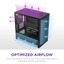 NZXT H3 Flow (2025) micro-ATX Mid Tower Case - All Black