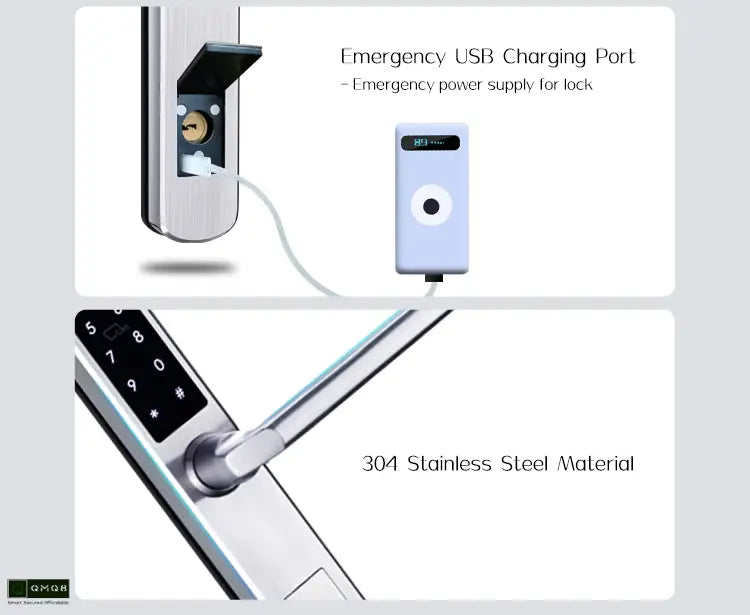 Gopeta TTLock Aluminum Door Lock - Silver
