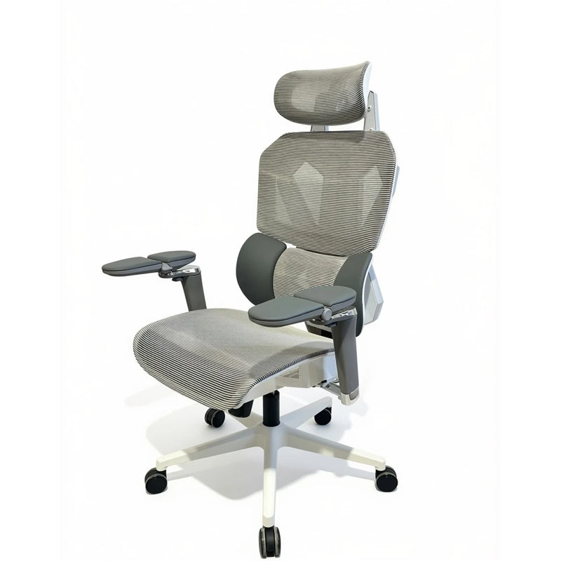 SADES Phoenix SA-AD10-W Adjustable Mesh Gaming Chair with 6D Armrest - White