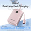 Vention Power Bank 20000mAh (USB-C + USB-C/USB-C/USB-A) with Built-in USB-C to USB-C Cable 22.5W - Beige