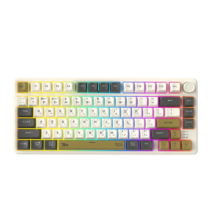 Twisted Minds Imperium Pro Series 75% Compact Size 80 Keys Wireless Membrane Keyboard - (English / Arabic) Layout