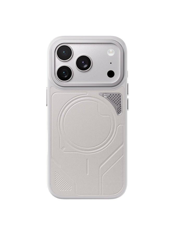 Levelo OPAL MagSafe Hybrid Armor Case For Apple iPhone 18 Pro - Silver