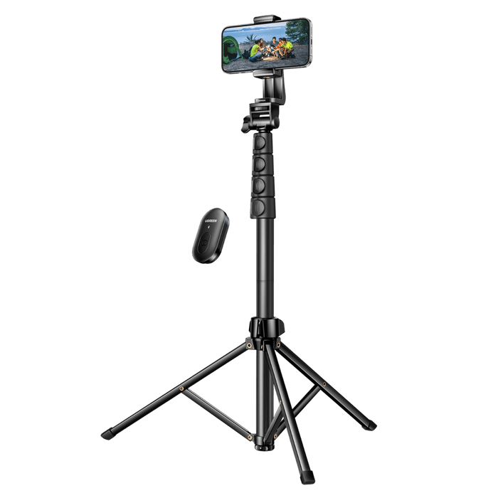 Ugreen 70-inch Aluminum Selfie Stick Tripod with Bluetooth Remote