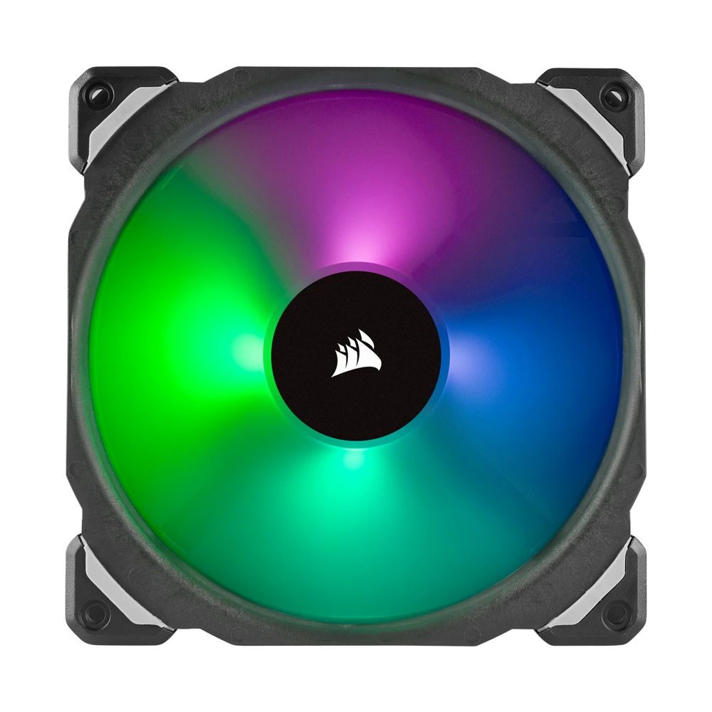 CORSAIR ML140 PRO RGB LED PWM Premium Magnetic Levitation Fan Twin Fan Pack - 140mm / Black