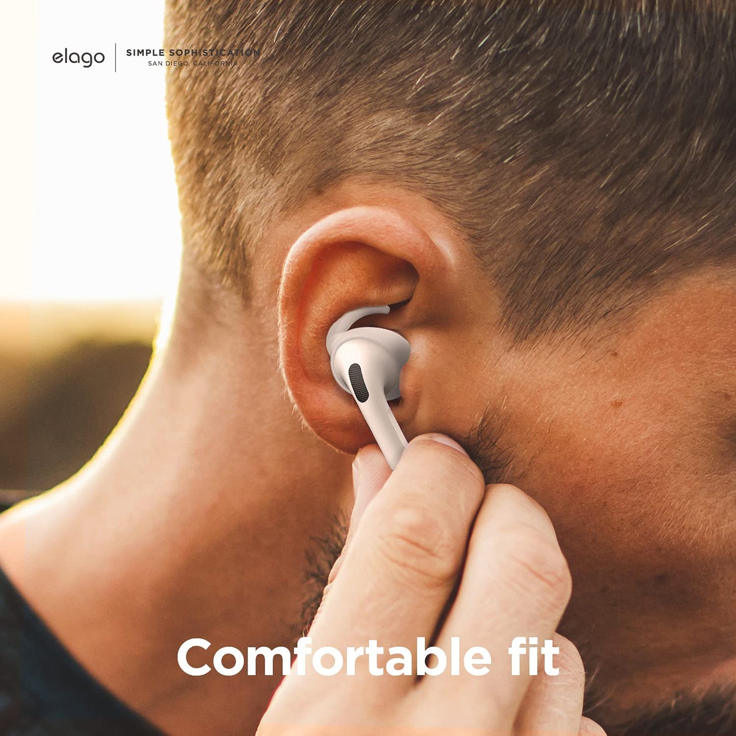 Elago Earbuds Hook Cover For Apple AirPods Pro - Lavender [4 Pairs: 2 Large + 2 Small]