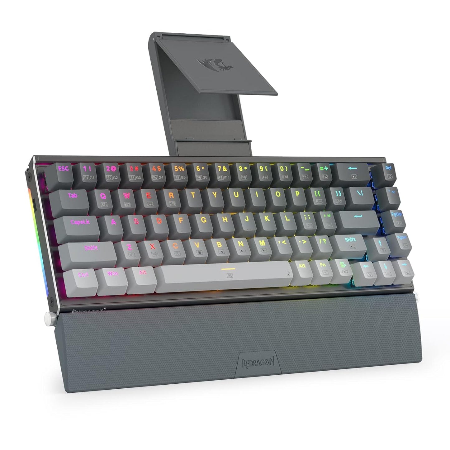 Redragon K641 PRO 65% Aluminum RGB Mechanical Gaming Keyboard - Grey