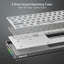 Redragon K641 PRO 65% Aluminum RGB Mechanical Gaming Keyboard - Grey