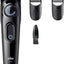 Braun Series 3 Beard Trimmer, +3 Styling Devices, Extremely Sharp Blade, 50 Minutes Running Time, 40 Length Settings, Bt3520, Black/Blue