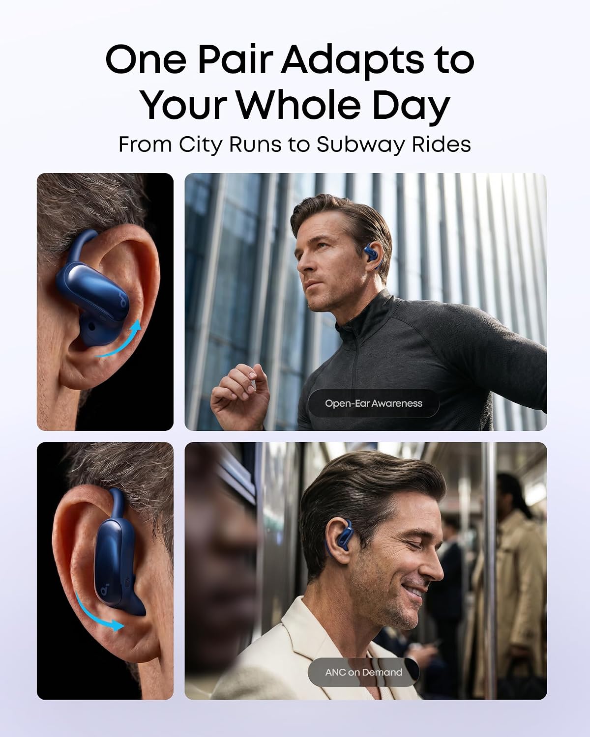 Anker Soundcore AeroFit 2 Pro  Wireless Bluetooth Headphones - Blue