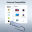 Mowsil 11-in-1 USB-C Hub Docking Station - HDMI / VGA / RJ45 / USB / Type-C / SD / TF / Silver
