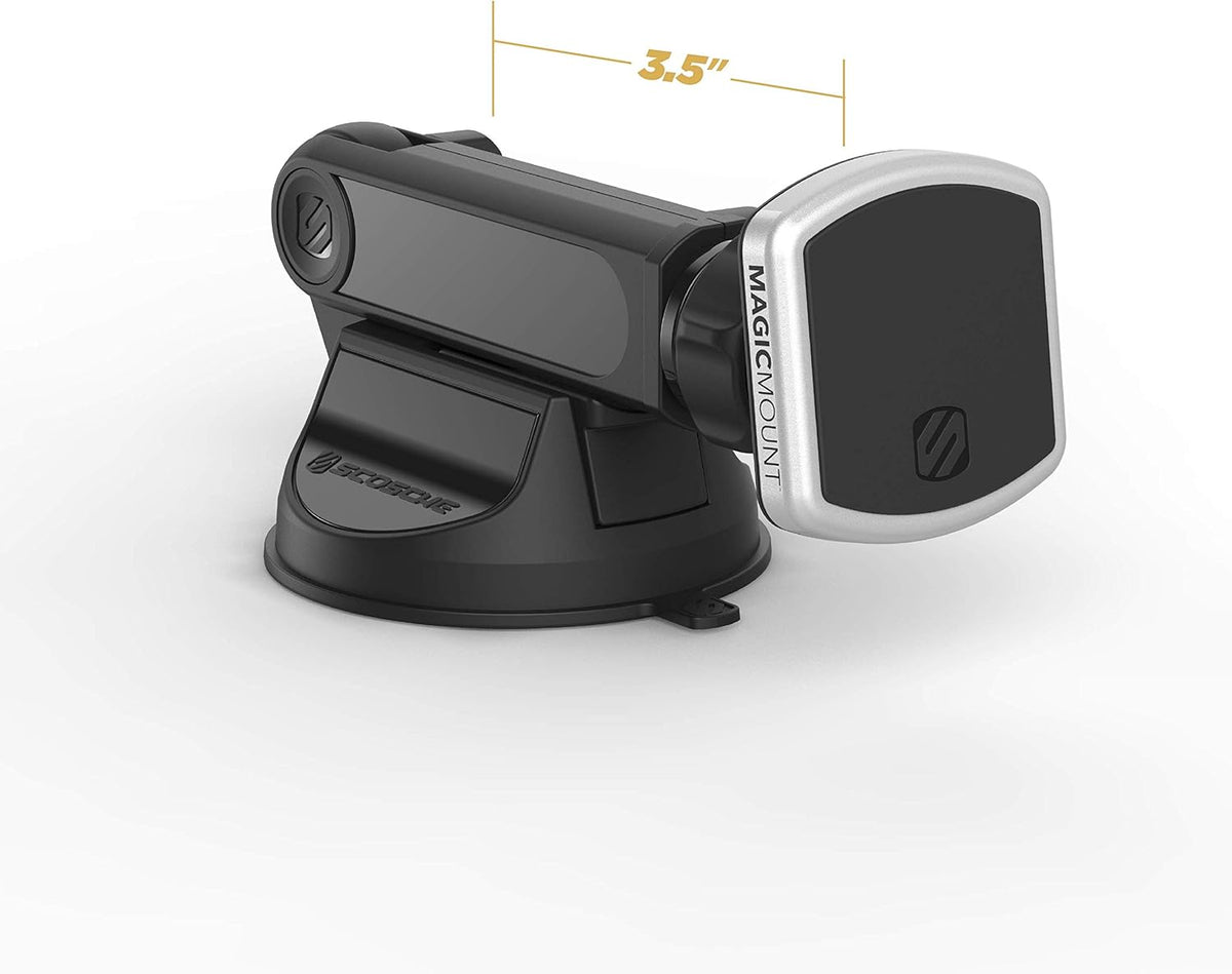 Scosche MagicMount Pro Extendo Magnetic Phone Holder - Black/Silver