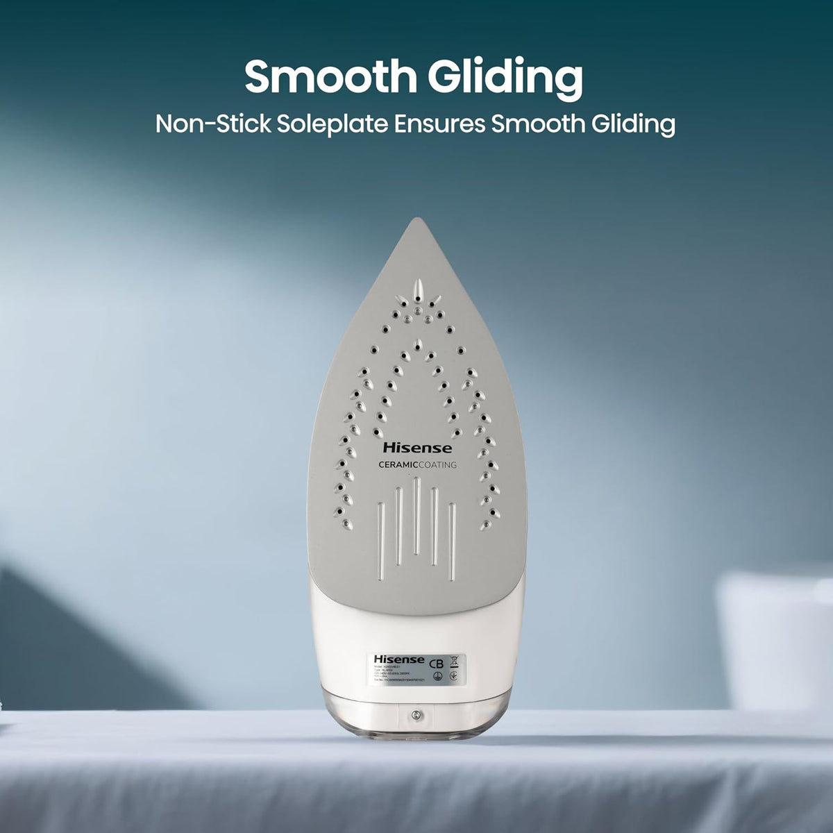 Hisense Steam Iron for Clothes-2800W Powerful Steam of 30 gm/min, Water Tank with 0.3 L, Press Spray Function, Anti-Calcium, Anti-Drip, Vertical Steam, Auto-Shut Off - H28SIWES1