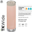 Klean Kanteen TkWide 20oz Insulated Coffee Tumbler With Cafe Cap - Peach Parfait