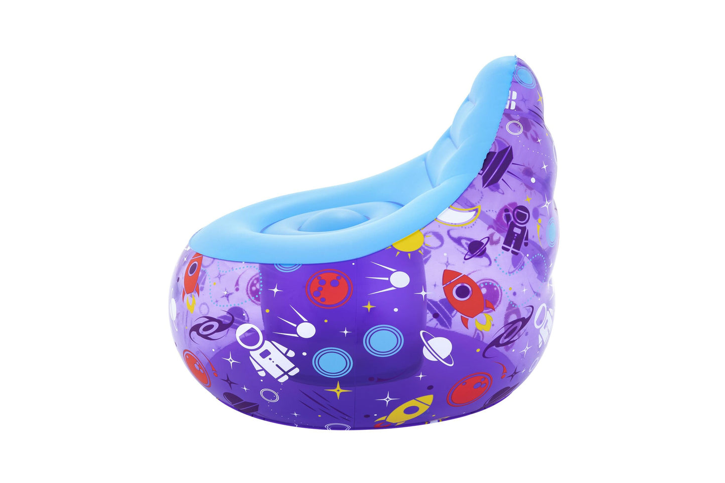 Bestway 72cm x 72cm x 64cm astro glow led air chair (1 chair, repair patch) age 3+
