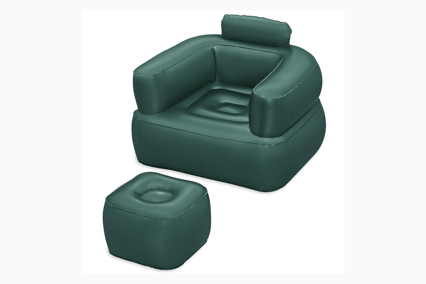 Bestway 1.07m x 99cm x 80cm comfi cube lounger (chair, repair patch, 2 assorted colors.)