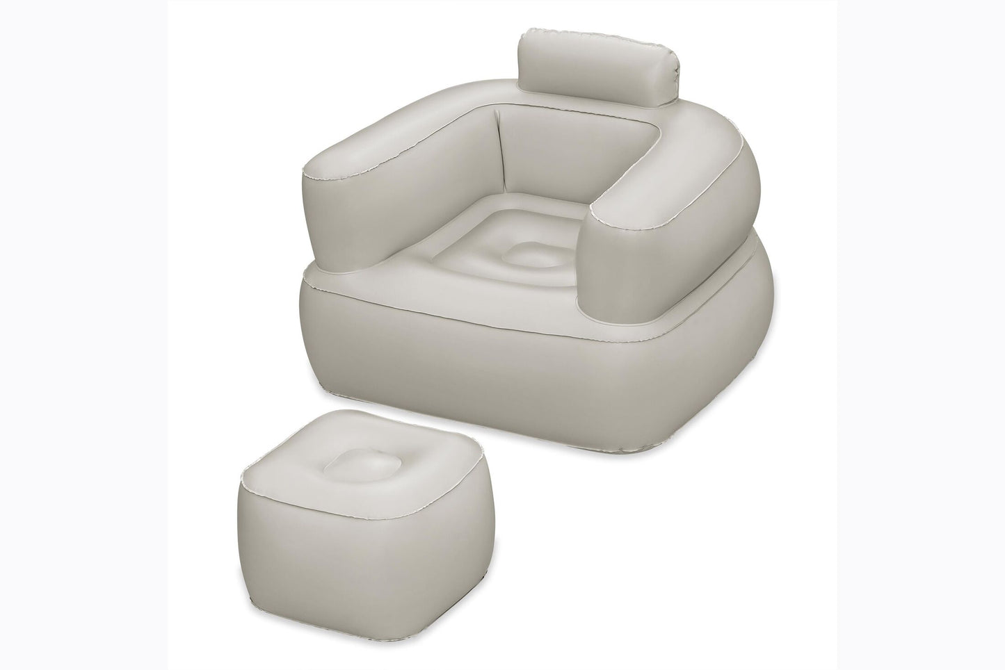 Bestway 1.07m x 99cm x 80cm comfi cube lounger (chair, repair patch, 2 assorted colors.)