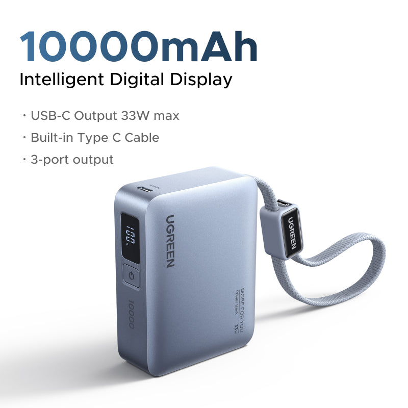 UGREEN Fast Charging Power Bank - 10000mAh / 33W / Blue