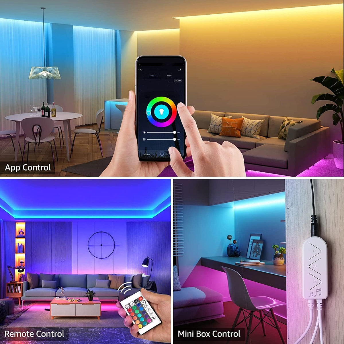 Gopeta Smart Wi-Fi LED Strip Light - 2700–6500K / RGB+CW / 5 Meter