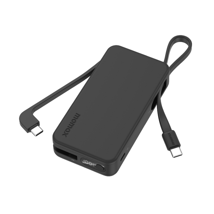 MOMAX Vital+ Power Bank - 10000mAh / 30W / USB-C / Black