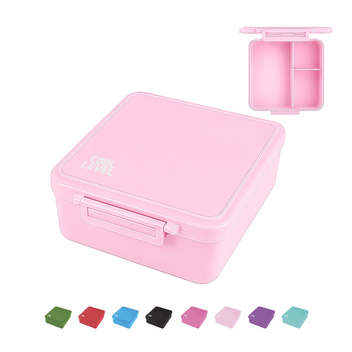COOL LEVEL Stainless Steel Compartments Class Lunchbox - Assorted