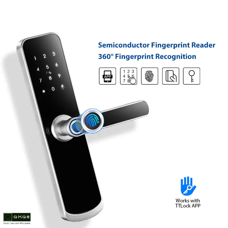Gopeta Smart TTlock for the wooden doors H03-GP - Bronze