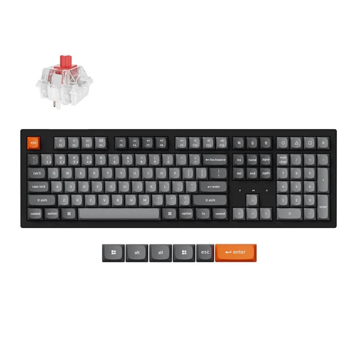 Keychron K10 Max QMK 100% Wireless RGB Mechanical Gaming Keyboard (RGB Backlight Hot-Swappable) - Black