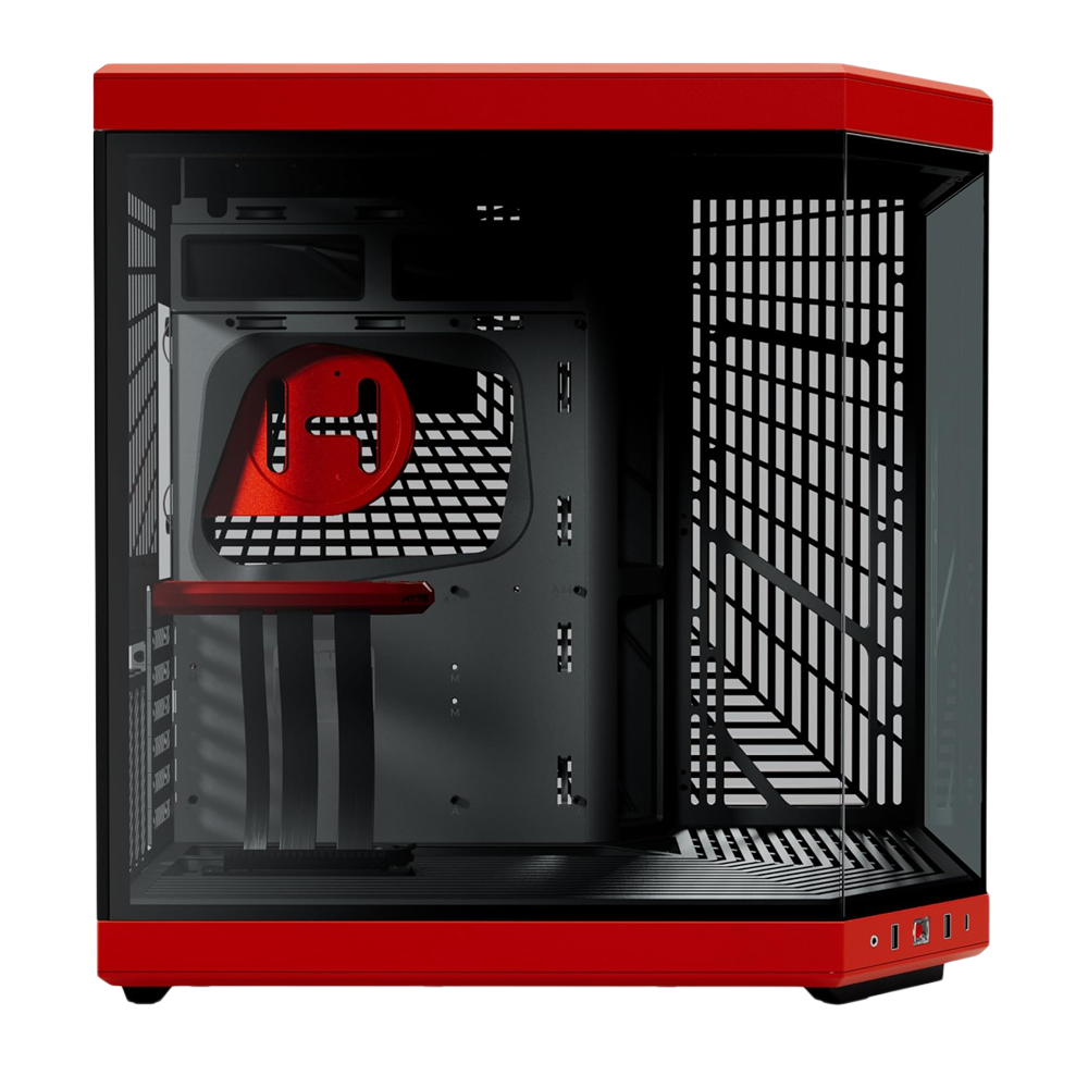HYTE Y70 Modern Aesthetic Mid Tower Case - Black/Red