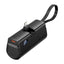 Vention Power Bank LED Display 4800mAh (USB-C + Lightning + USB-C) 22.5W Foldable USB-C Type - Black