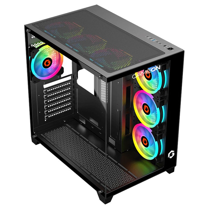 GAMEON Emperor Midnight Series Mid Tower Gaming Case - Black