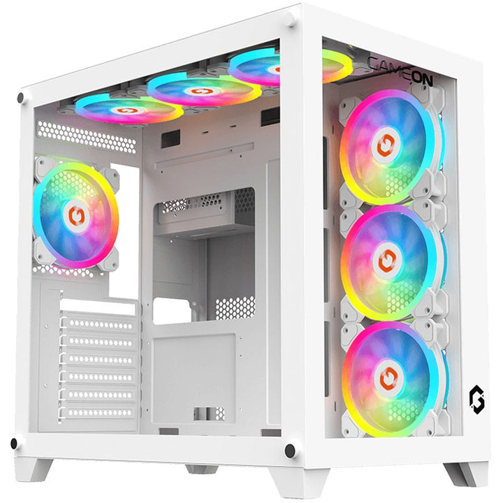 GAMEON Emperor Artic Series Mid Tower Gaming Case - White