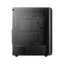 Aerocool Beam FRGB Fan x 4 MID Tower Case - Black