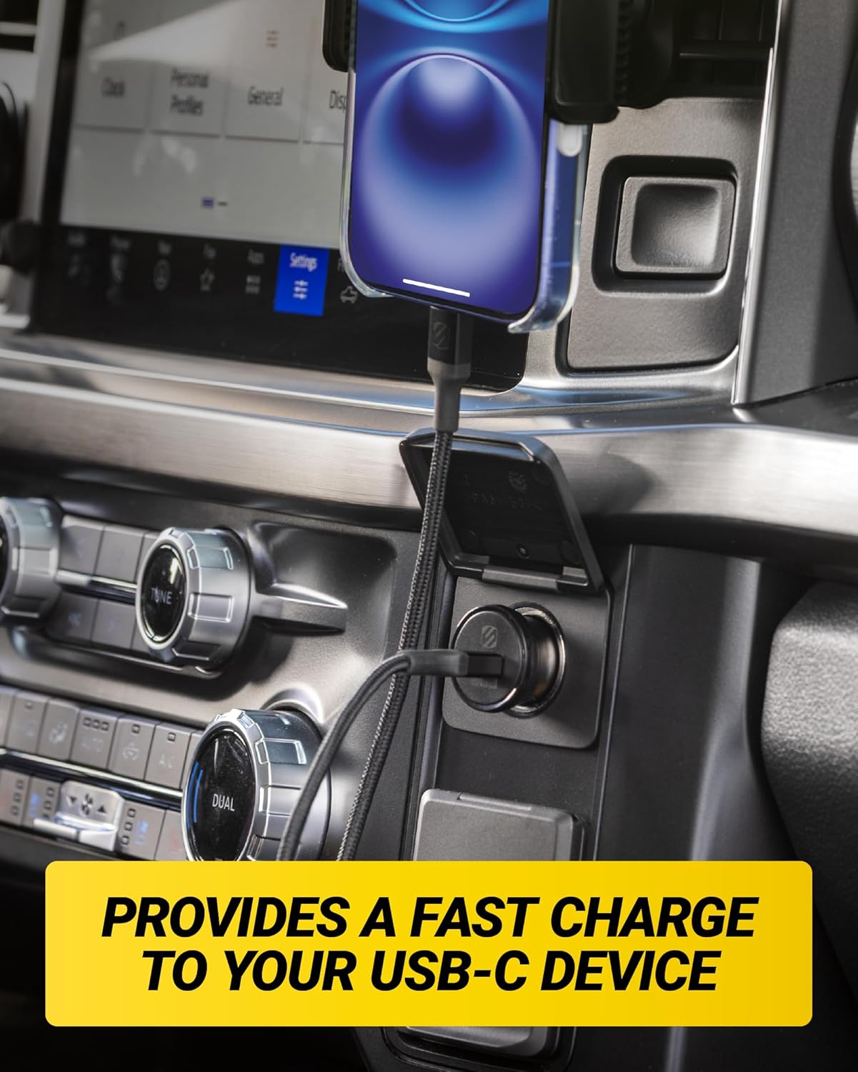 Scosche SCPDC30LC PowerVolt USB-C Car Charger - 30W  / Black