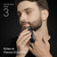 Braun Series 3 Beard Trimmer, +3 Styling Devices, Extremely Sharp Blade, 50 Minutes Running Time, 40 Length Settings, Bt3520, Black/Blue